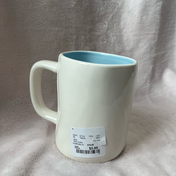 Rae Dunn Hop To It Easter Holiday Coffee Mug. NWT. White with Blue Interior. - Picture 2 of 4
